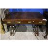 Image 1 : THREE DRAWER WOOD DESK