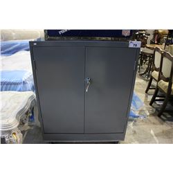 ULINE LOCKING METAL STORAGE CABINET