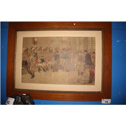 LARGE FRAMED ARTWORK - LOCKER ROOM JOCKEYS