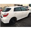 Image 2 : 2012 TOYOTA MATRIX, 4DRSW, WHITE, VIN # 2T1KU4EE4CC867727