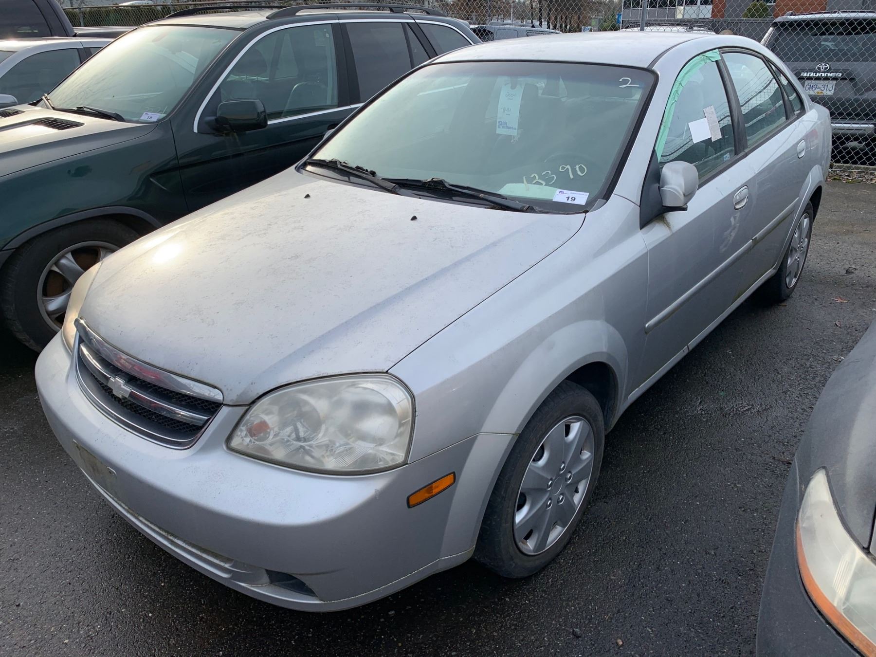 2004 CHEVROLET OPTRA LS, 4DR SEDAN, GREY, VIN # KL1JK52Z24K931947