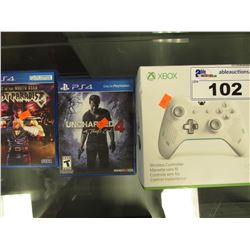 XBOX ONE SPORT WHITE WIRELESS CONTROLLER & 2 PS4 GAMES