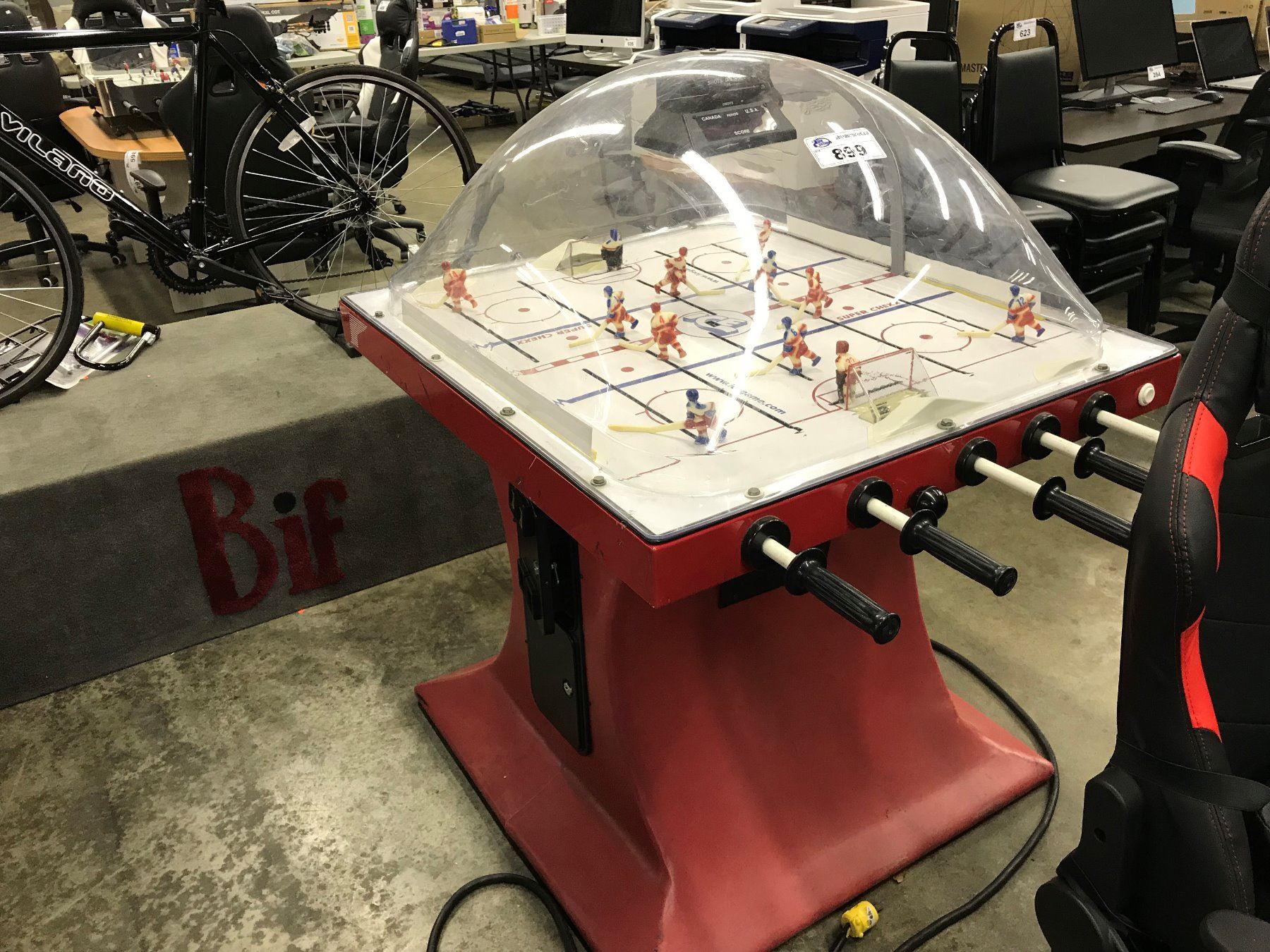 SUPER CHEXX BUBBLE HOCKEY GAME Able Auctions