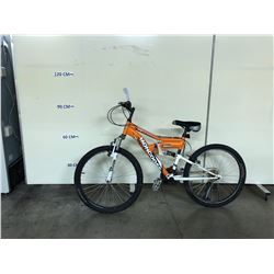 ORANGE MONGOOSE 21 SPEED FULL SUSPENSION MOUNTAIN BIKE