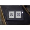 Image 2 : WOODEN TABLE, CHALK BOARD AND FRAMED ARTWORK