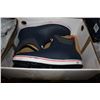 Image 2 : MEN'S SIZE 13 NAVY/RED ANKLE DECK BOOTS