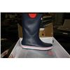 Image 2 : MEN'S SIZE 11 NAVY/RED 12" DECK BOOTS