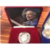 Image 2 : SILVER PROOF BRITISH COMMEMORATIVE COIN COLLECTION ( 3 CASED COINS & TWO EXTRA)