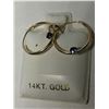 Image 2 : 14KT GOLD 2 SAPPHIRE (0.15CT) EARRINGS