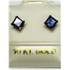 Image 2 : 10KT GOLD IOLITE EARRINGS