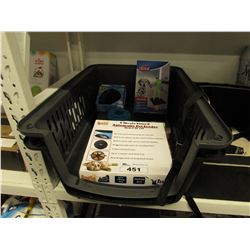 DOG CRATE LIDS, TRIXIE WINDMILL STRATEGY GAME, 6 MEAL TIMED AUTOMATIC PET FEEDER, MUZZLE, PET BED,