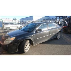 2007 SATURN AURA, BLACK, 4DRSD, GAS, AUTOMATIC, VIN#1G8ZV57777F141867, 185,853KMS,