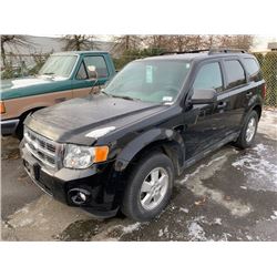 2009 FORD ESCAPE XLT PACIFIC EDITION, 4DR SUV, BLACK, VIN # 1FMCU03739KC18148