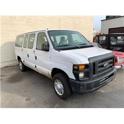 2014 FORD E-350, VAN, WHITE, VIN # 1FBNE3BL7EDA49104