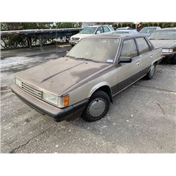 1985 TOYOTA CAMRY, 4DR SEDAN, BROWN, VIN # JT2SV16E3F0273258