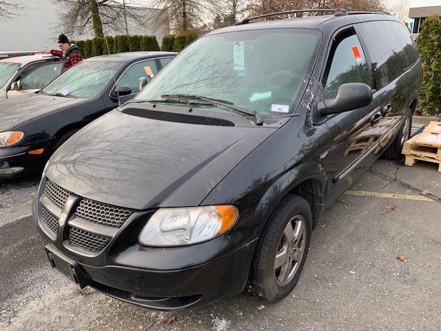 2004 Dodge Grand Caravan 4dr Van Black Vin 1d4gp24r84b523519