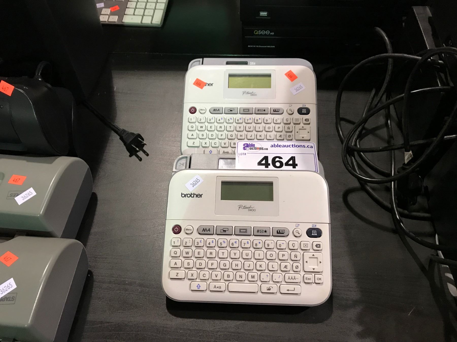 2 BROTHER D400 P-TOUCH LABEL PRINTERS