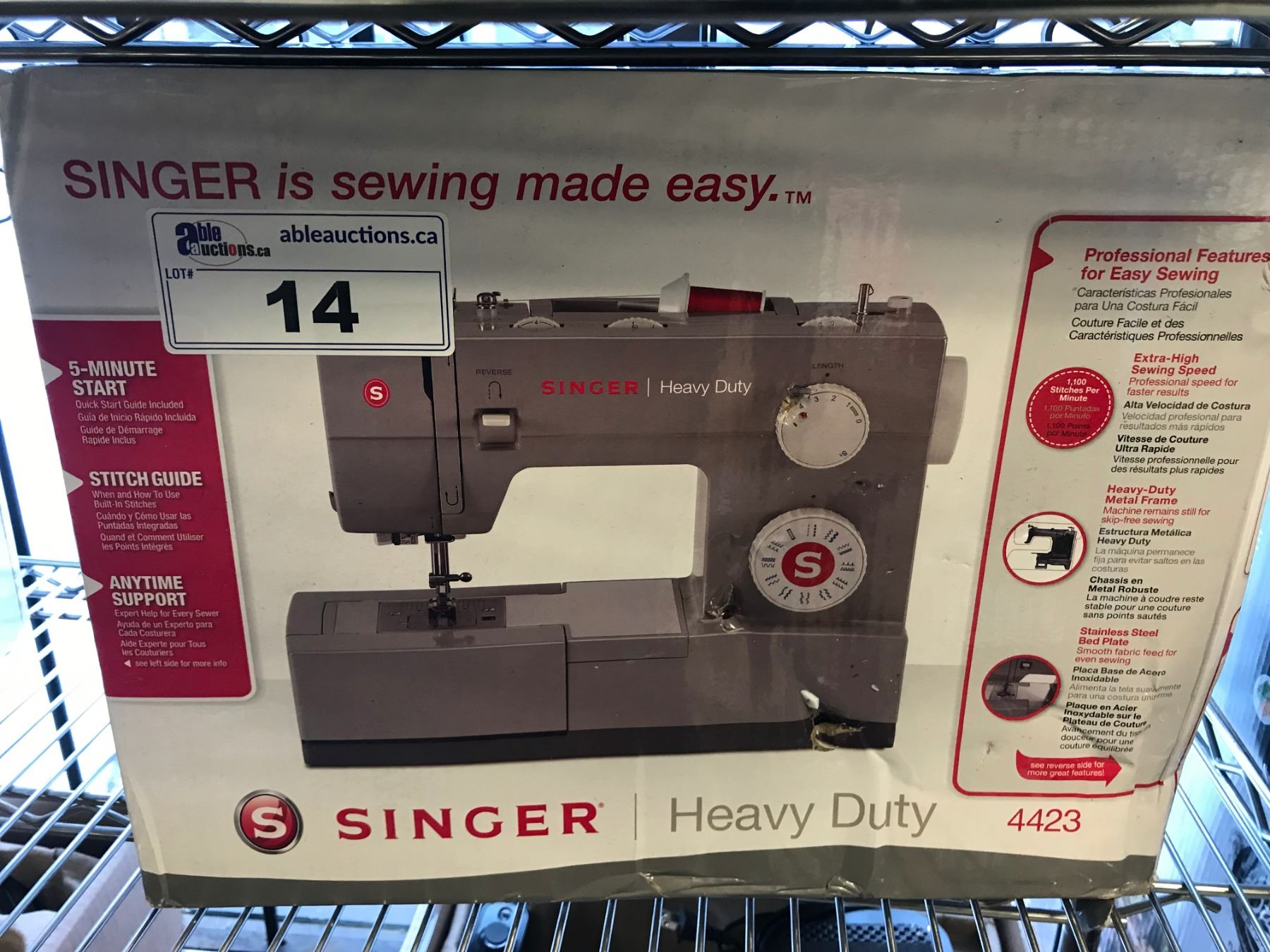 SINGER HEAVY DUTY SEWING MACHINE (4423)