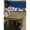 Image 2 : 5 PCS. DINING TABLE SET FEATURES TABLE WITH 6 PULL OUT DRAWERS & 4 CHAIRS