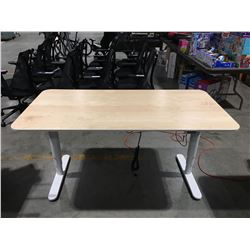 BEKANT POWER LIFT STANDING DESK  63"X 31"X1/2"