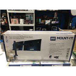 MOUNT - IT DUAL COMPUTER MONITOR DESK MOUNT