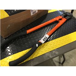 LARGE PAIR OF ORANGE BOLT CUTTERS 900MM