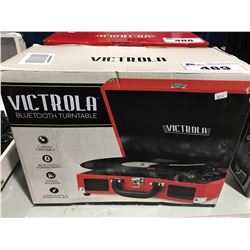 VICTROLA PORTABLE BLUETOOTH  TURN TABLE (RED)