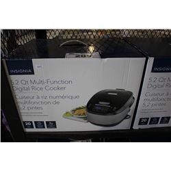 INSIGNIA 5.2 QT MULTI-FUNCTION DIGITAL RICE COOKER