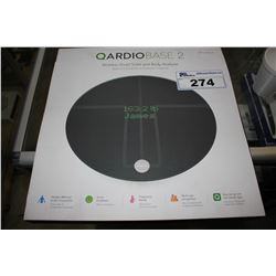 QARDIO BASE II WIRELESS SMART SCALE AND BODY ANALYZER (BLACK)