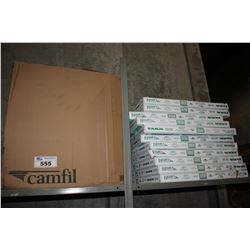 LOT OF CAMFILL FARR 30/30 MERV 8 HIGH-CAPACITY PLEATED PANEL FILTERS