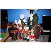 Image 1 : LARGE LOT OF CHRISTMAS ORNAMENT INCLUDING 6' NUTCRACKER, 2-3' NUTCRACKERS, 2-3' SNOWMAN