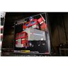Image 2 : SHELF LOT INCLUDING 2 OPTIMUS PRIME TRANSFORMER TOYS AND A NERF GUN