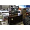 Image 1 : MODERN DARK WOOD SIDEBOARD WITH MIRROR