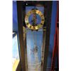 Image 2 : APPROX. 5' GLASS DISPLAY CLOCK WITH SNOWFLAKE PENDULUM