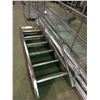 Image 2 : 3 TANK CHECKER PLATE STAINLESS STEEL INSPECTION PLATFORM WITH 5 RAILINGS, STAIRS & LEGS