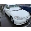 Image 2 : 2004 HONDA CIVIC HYBRID, 4DR SEDAN, WHITE, VIN # JHMES96564S800012