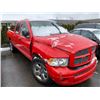Image 2 : 2005 DODGE RAM 1500 SLT, 4DR PU, RED, VIN # 1D7HA18D85J532052
