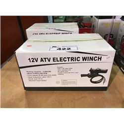 TMG INDUSTRIAL 12V 2,000LBS ELECTRIC ATV WINCH