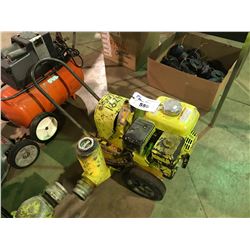 GREEN HONDA GAS POWERED MOBILE WATER PUMP