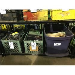 3 BINS OF VARIOUS ELECTRICAL PRODUCT