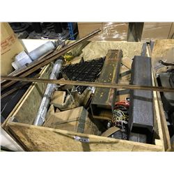 PALLET BIN OF ASSORTED METAL & PARTS