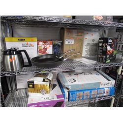 BRAUN MULTIQUICK 5, CERAMIC KETTLE, STAINLESS STEEL KETTLE, 2 FRYING PANS, COOL MIST HUMIDIFIER,