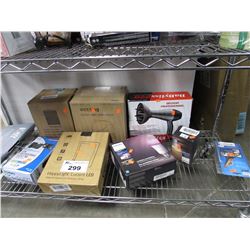 VCNY GROMMET PANELS, HAPPY LIGHT LUCENT LED LAMP, CERAMIC FAN HEATER, BLOOD PRESSURE KIT, PHILIPS