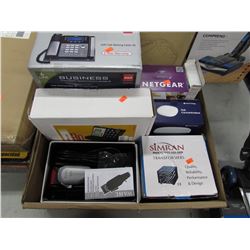 RCA BUSINESS EXPANDABLE SPEAKERPHONE, VTECH PHONE SYSTEM, WAHL SENIOR SHAVER, SIMRAN TRANSFORMER,