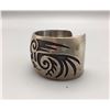 Image 2 : Hopi Sterling Silver Overlay Bracelet