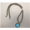 Image 3 : Turquoise and Sterling Silver Necklace