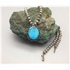 Image 8 : Turquoise and Sterling Silver Necklace