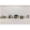 Image 3 : 7 Multi-Stone Inlay Rings