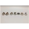 Image 5 : 7 Multi-Stone Inlay Rings