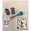 Image 8 : 2 Rt 66 Kachinas, Rattle and Art Work